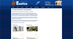 Desktop Screenshot of dierenhandelexotica.nl